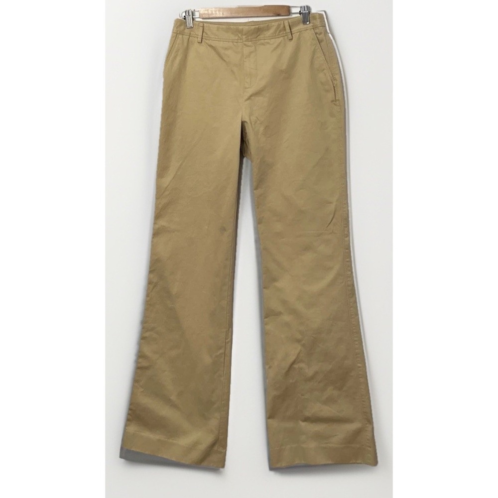 NWT‎ Women's Eddie Bauer Mercer Fit Chino Pants Sz 8 Boot Opening New